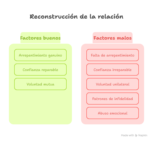 factores sobre Cómo reconstruir la confianza tras una infidelidad