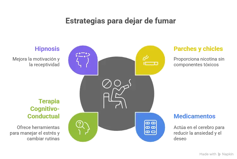 Estrategias para dejar de fumar